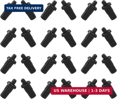 24 Pcs Cabinet Door Repair Pins, Damper Replacement Pins with Spring Loaded, Pla