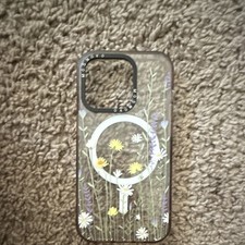 MOSNOVO Floral Magnetic Clear Hard Case for iPhone Daisy Lavender Design