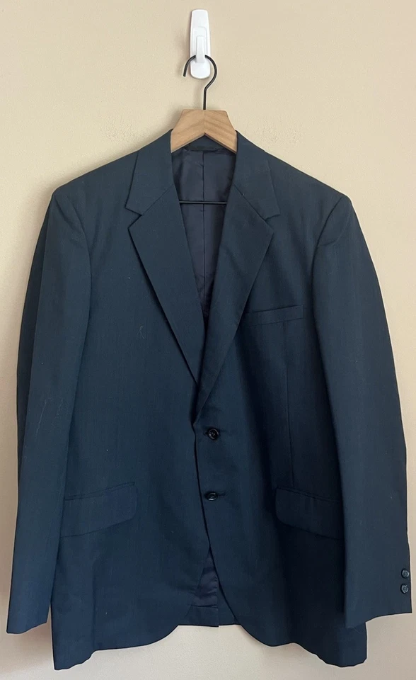 Traje Para Hombre Vintage Años 60 70 Lana Rayas Dino Lorento Talla 40R 42R Foto 3 de 4