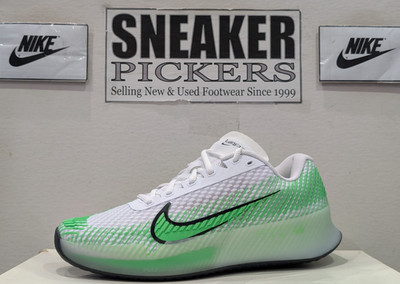 Nike Men's Court Air Zoom Vapor 11 HC - DR6966 106 - White / Green - Size: 6 NEW