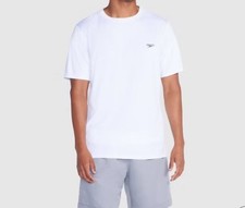 New Speedo Men's UV Rash Guard Swim Shirt Regular Fit T-shirt. Sz Small White.