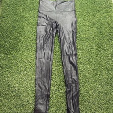 Spanx Faux Leather Leggings Womens Medium M Black