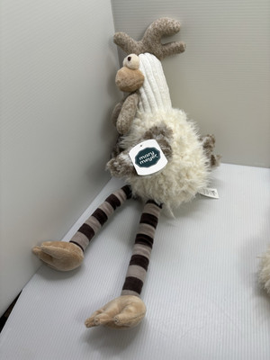 Mary Meyer Fab Fuzz Rudy Rooster Stuffed Farm Animal Soft Toy Gray Cream New 19 