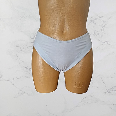 La Perla Luxus  Slip  Gr. 42 in Hellgrau Stretch-Stoff Sylt Boutique Neu