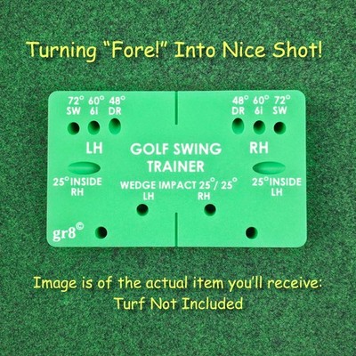 Gr8 Improved Golf Swing Trainer Weighted Alignment Brick LH/RH