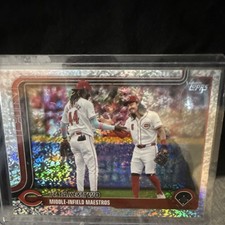 Topps 2025 Series 1 Elly De La Cruz Jonathan India #295 Reds Foil