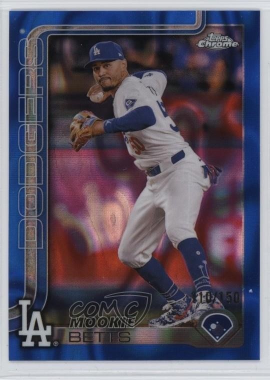 2025 Topps Chrome Blue Lava Refractor 110/150 Mookie Betts #50 1qv5