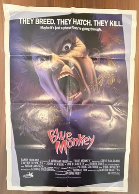 Blue Monkey Original US Movie Poster 1980s Movies Industry