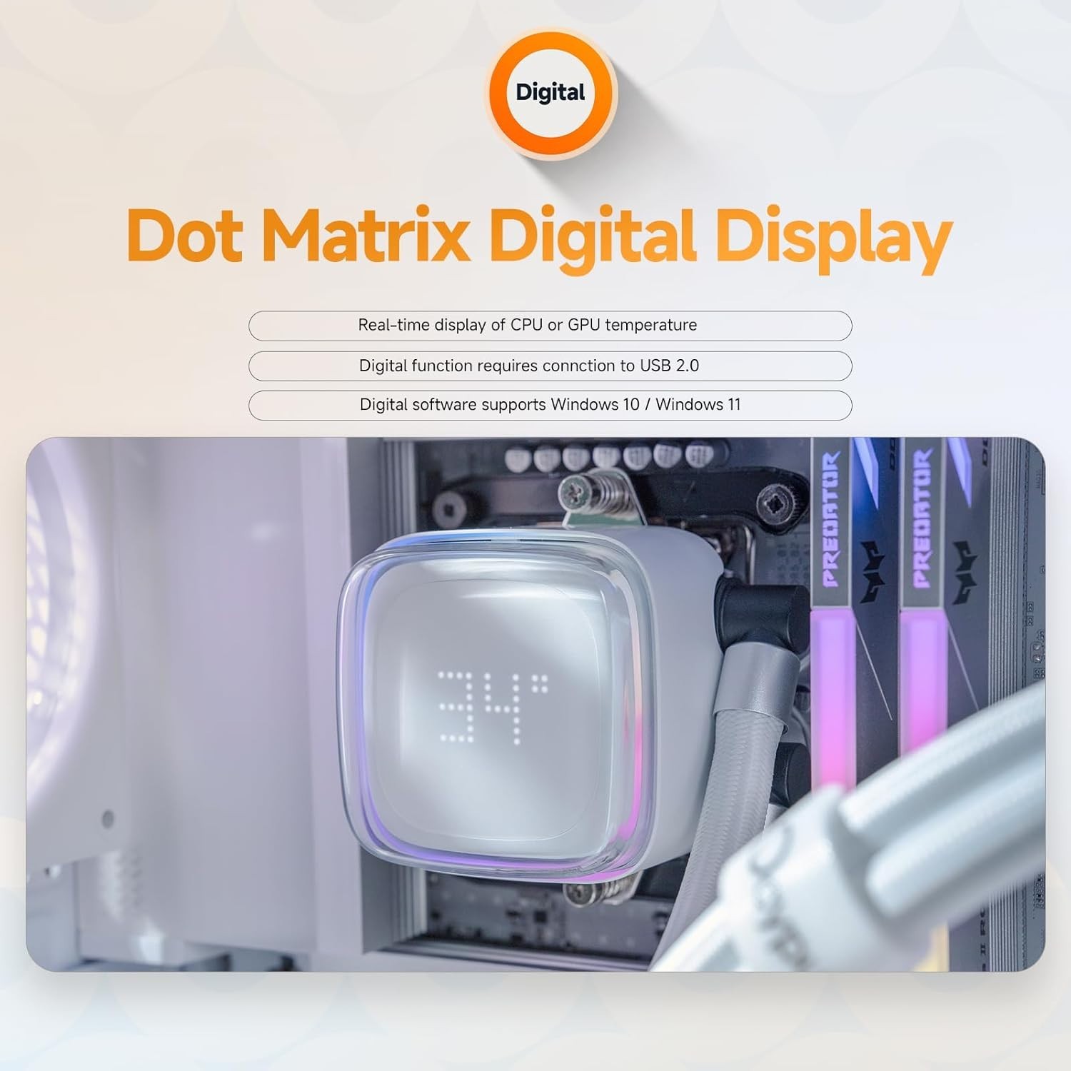 Iota L24 Digital Display,240MM Water wi... 6