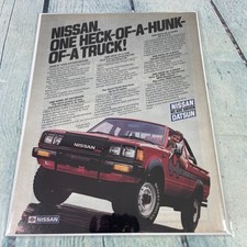 1983 Nissan 4x4 Pickup Truck Vintage Print Ad/Poster Promo Art Magazine Page