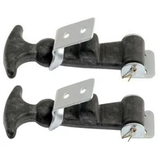 (2) Hood Hold Down Latch Kits S8390 w/ Galvanized Steel Hardware & T-Handle Grip