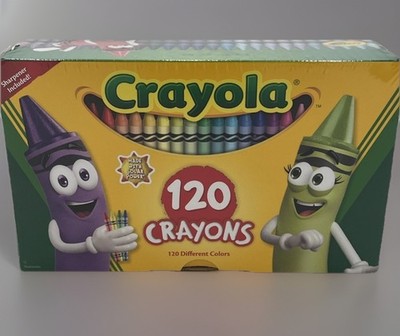 Crayola 120ct Box of Crayons With Sharpener | NEW!!! 
