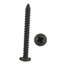 Install Bay 8 x 1-1/2" Steel Black Phillips Pan Head SAE Screws 500 Pieces