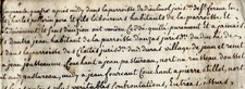 1754 Handschriftliches Pergament Gironde Urku...