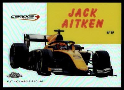 2020 Topps Chrome Formula 1 Refractor Jack Aitken Campos Racing F2 #54W-30