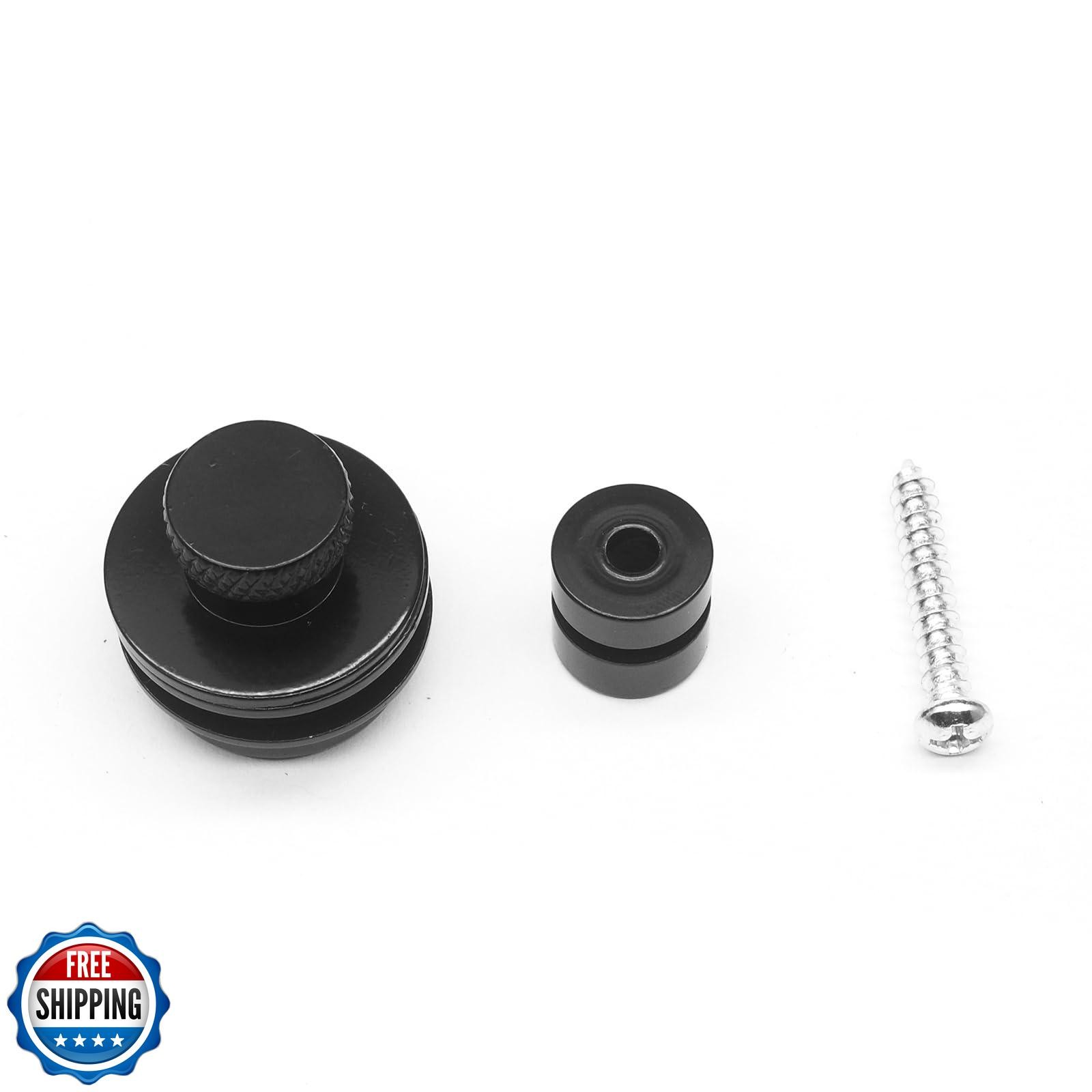 harpfeas 2PCS Big Flated Head Guitar Bass Security Strap Locks Systems Button