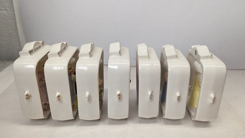 7 Estatuillas de porcelana vintage Geo Z Lefton niño de la semana lunes domingo 1955 - Imagen 19 de 24