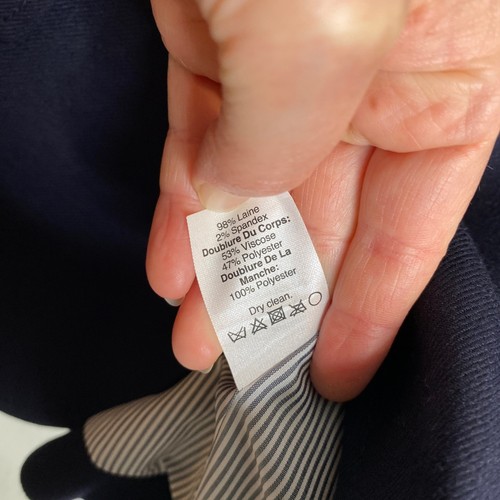 J.Crew Schuljungen Blazer Damen 6P dunkelblau Wollmischung Goldknöpfe gefüttert - Bild 4 von 6