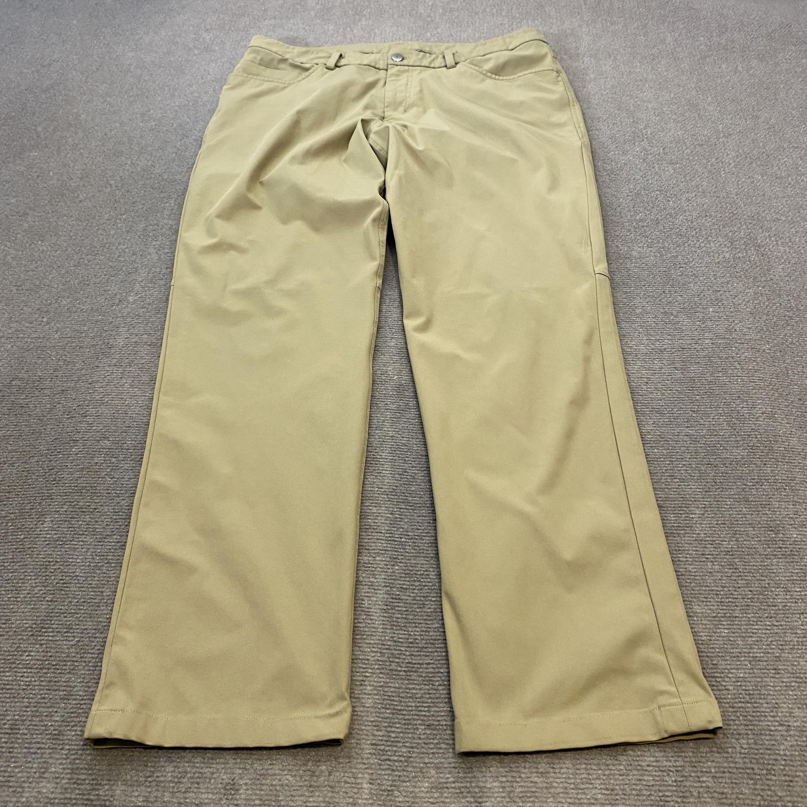 Lululemon Chino Pants Mens 36 Straight Leg Casual Golf Stretch 34 Inseam