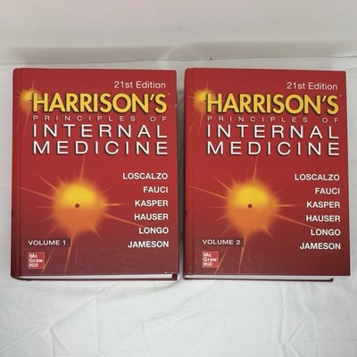Complete Set Vol 1 2 Harrison's Principles Of Internal Medicine (21st Ed 2022)