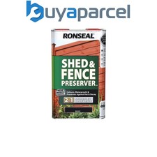 Ronseal 37653 Shed & Fence Preserver Black 5 litre RSLSFB5L