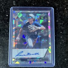 2026 Leaf Metal Baseball Base Auto Sean Gamble Cracked Ice #BA-SG1 1/1 