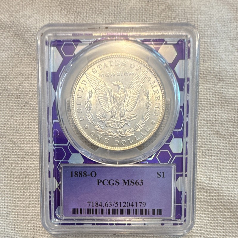 1888-O $1 Morgan Silver Dollar O Mint Mark PCGS MS63 Business Strike