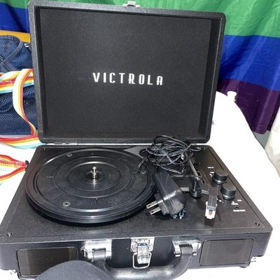 Victrola VSC-550BT 3-Speed Bluetooth Portable Suitcase Record Player w/ Power