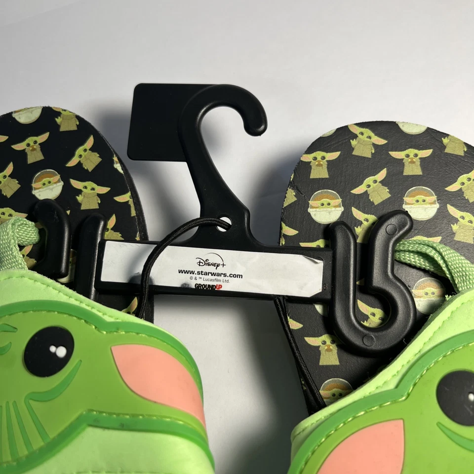 Sandálias infantis chinelos Star Wars Yoda tamanho 11/12 sapatos de verão praia menino menina - Imagem 3 de 4