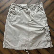 Vintage American Eagle Outfitters Cargo Skirt 100 Cotton Size 10 Khaki