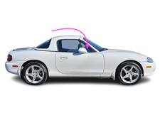 Fits: 1990-2005 Mazda Miata Convertible Passenger Front Right Vent Window Glass