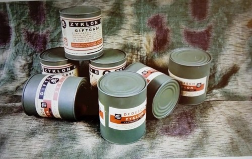 MILITARIA WW2 REPRODUCTION ZIKLON B. WAFFEN SS WEHRMACHT SECONDA GUERRA MONDIALE