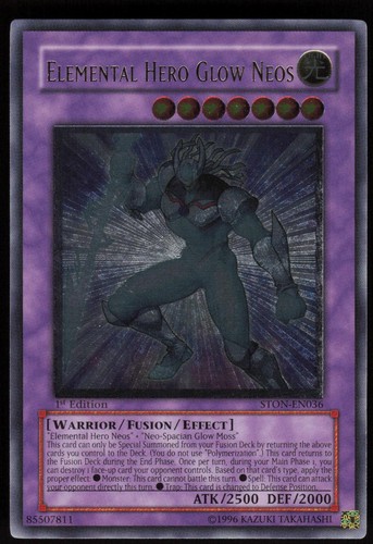 Elemental HERO Glow Neos [Ultimate Rare] STON-EN036 YuGiOh Strike of Neos card