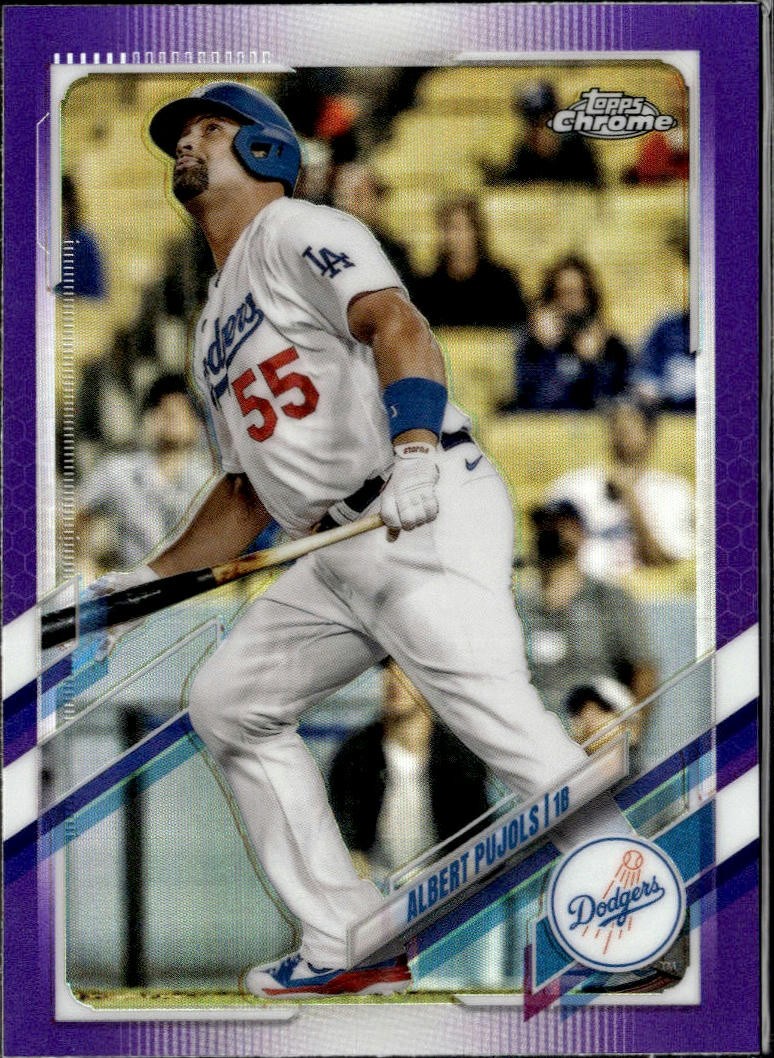 2021 Topps Chrome Update #USC50 Albert Pujols Purple Refractor