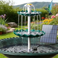 3.5W Bird Bath with 3 Tiered Solar Pump Solar Fountain Water Pump for Garden