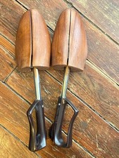 Vintage ROCHESTER Wooden Shoe Keepers Travel Trees Forms Stretchers 12" x 4"