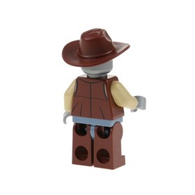 1x Lego Minifigure Lego Movie Deputron Head Flat Silver Hat 70800 13565 tlm024