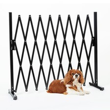 Metal Expandable Dog Gate, 9Feet, Versatile Accordion Safety Barrier, Indoor ...
