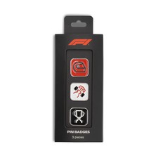 F1 Pin Badges 3 Pack Unisex - Multicolour