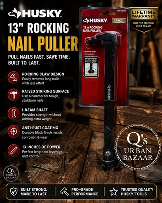 #ad HUSKY 13” ROCKING NAIL PULLER DEMOLITION TOOL HEAVY DUTY LIFETIME $14.99