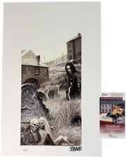 James O'Barr signed 11x17 Poster Creator The Crow JSA