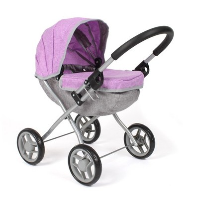 Bayer Chic 2000 Puppenwagen LILLI mit Sonnen- & Sichtschutz Melange lila NEU