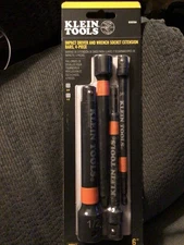 New Klein Tools 6-Inch Impact Driver and Socket Extension Bar Set 65038A