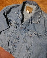 Vintage 90s Levis Denim Trucker Jacket 70507  Mens Size M USA Made Heavy Denim
