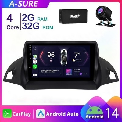 DAB KAM 2+64G Android 15 Autoradio Für C-Max Ford Kuga 2012-2018 Escape Carplay