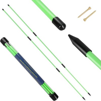 Golf Alignment Sticks Training Aid   Collapsible Fiberglass 2-Pack