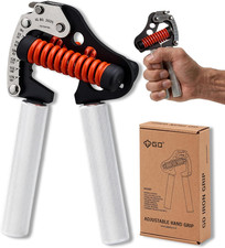 IRON GRIP Grip Strength Trainer Hand Gripper Forearm Strengthener Metal Silent