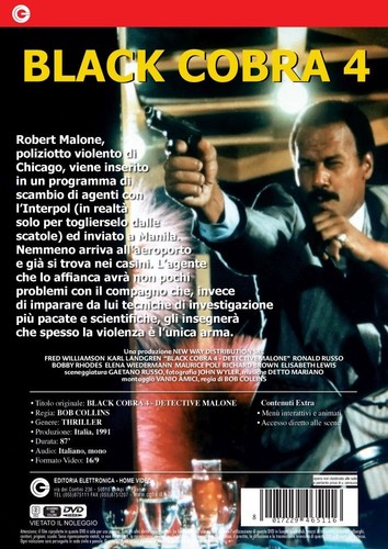 Black Cobra 4-Detective Malone (DVD) Williamson/Landgren - Picture 2 of 2