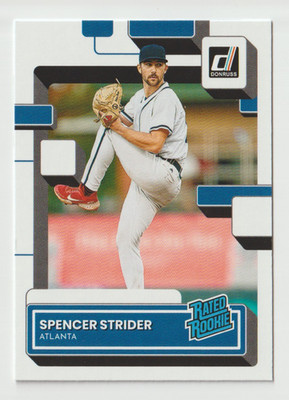 2022 Donruss Baseball #76 Spencer Strider RR RC - Atlanta Braves