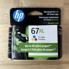 New Sealed HP 67XL Tri-Color High Yield Ink Cartridge Exp. 2/24